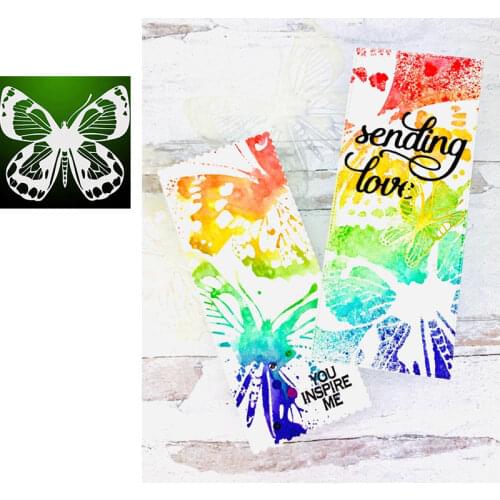 New Butterfly Ihexapod Cut Metal Die and Stencil Stamps for Scrapbooking Stencil Album Paper Diy Gift Card Decoration Embossed