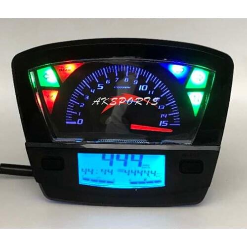 New And High Quality Motorcycle Scooter Modified Odometer Seven Color LCD Screen Speedometer Tachometer For Honda EX5