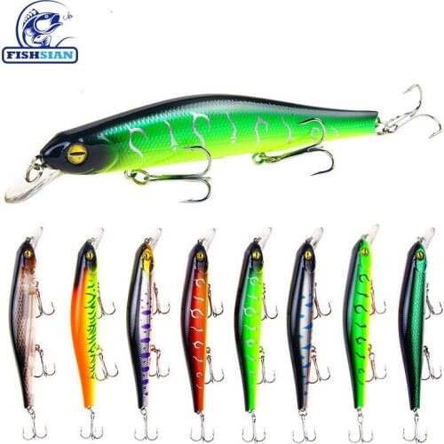 Fishsian Minnow Fishing Lure 17.7g Magnet Split Rings Long Shot Bass Fish Isca Artificial Articulos De Pesca 3D Eyes Fish Bait