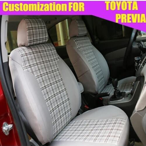 Dedicated covers seats for TOYOTA PREVIA 2009-2012 car seat covers Scottish headrest cover car accessories seat cushion supports