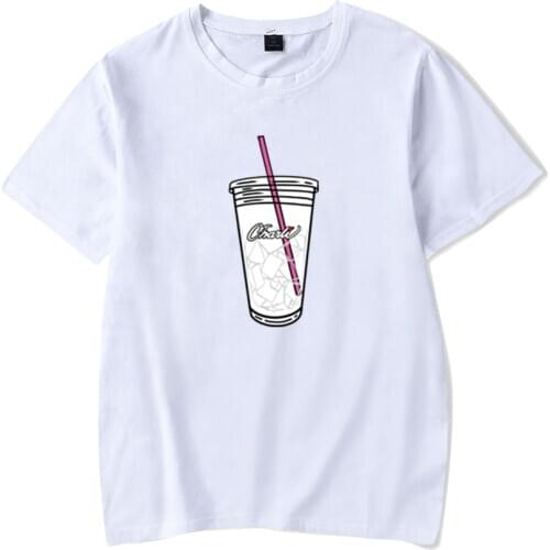 Comfortable Charli Damelio Merch T-shirt Ice Coffee Splatter T-shirts Casual Cotton Men/women O-neck Short Sleeve Oversized