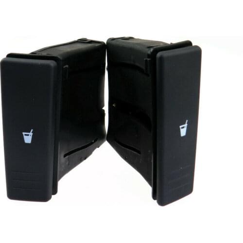 2Pcs Dashboard Cup Drinks Holder Black 6Q0 858 602E For VW Polo 9N 2001 - 2010 6Q0 858 602F 6Q0 858 602D