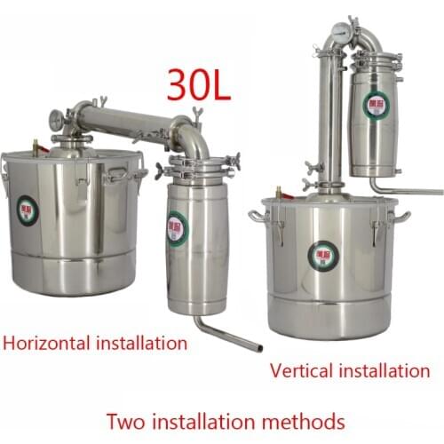 30L capacity Stainless steel water distiller alcohol Wine brewing machine equipment Alcohol Vodka Liquor distiller pot/boilers