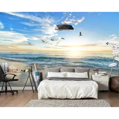 Beibehang Custom modern nordic landscape decoration painting living room modern porch wallpaper wall papers home decor