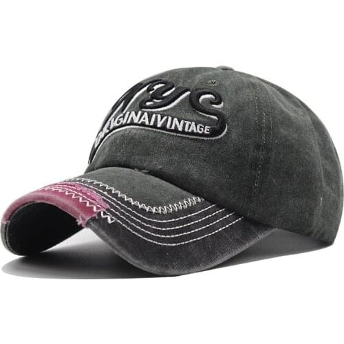 High Quality 100%Cotton Baseball Caps Spring Summer Fashion Men Women Snapback Letter Embroidery Hat Washed Cotton Trucker Gorra