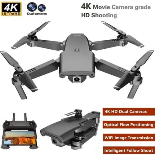 Optical Flow Positioning RC Drone 4K WIFI Dual Camera Air Pressure Altitude Hold One Key Return Auto Follow Selfie RC Quadcopter