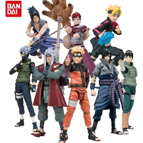 BANDAI NARUTO SHFiguarts Uzumaki Uchiha Sasuke Boruto Gaara 15cm PVC Action Anime Figure Model For Kids Toys