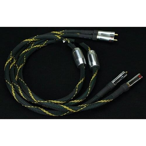 4N Red Copper Rca Cables Sub Cable Gold Plated Rca Plug for CD Player HIFI amplifier