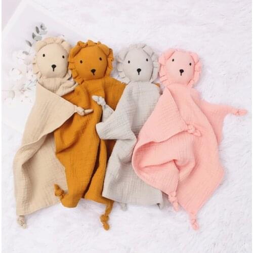 Soft Cotton Mini Comforter Blanket for Newborn Baby Sleeping Dolls Kids Fashion Sleep Toy Soothe Appease Towel Bib
