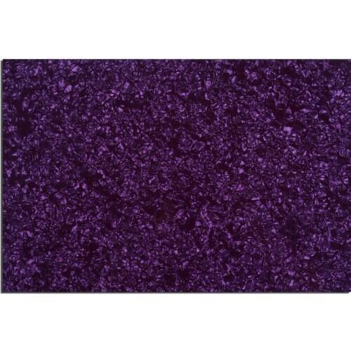 Musiclily 435x290mm Pickguard Blanks Material for Electric Guitar Bass Scratch Plate Sheet Custom, 4Ply Purple Pearl