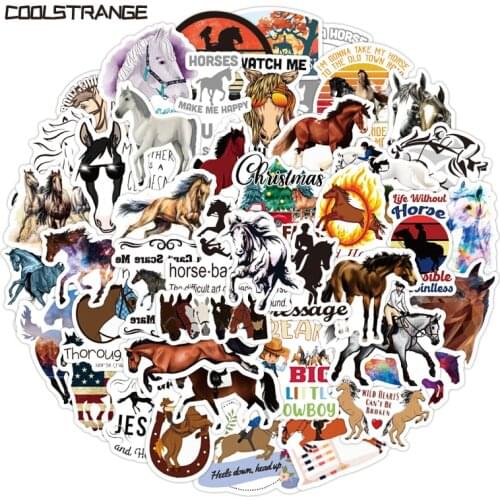 10/30/50PCS Horsemanship Stickers Horse Creative For Helmet Luggage Bicycle Notebook Laptop Motorcycle Phone Skateboard