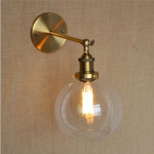 60W Brass Industrial Lamp Vintage Wall Light In America Loft Style Arandelas Lamparas De Pared Edison Wall Sconce