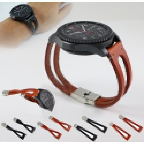 Genuine Leather Band Strap For Samsung Gear S3 Frontier Classic Galaxy Watch 46mm Replacement Leather Bracelet 22mm Watchband #B