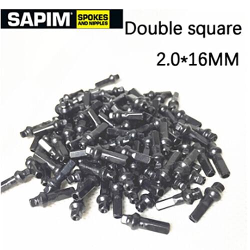 Sapim Double Square Bicycle Spoke Nipple For Mtb Road Rim Carbon Alloy