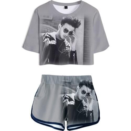 Sebastian Yatra 3D Summer Harajuku Suits Short Streetwear Two Piece Sets Sportswear Cute Kawaii