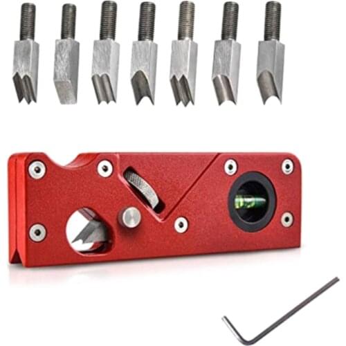 Woodworking Edge Corner Plane, Woodcraft Corners Carpenter Smoothing Woodworking Planer, DIY Hand Corner Flattening Tool M17E