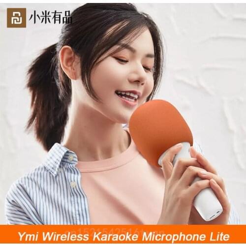 Xiaomi Youpin YMI Bluetooth Integrated Karaoke Microphone Wireless Recording Suitable Handheld Type-C Mic for Family Gatherings