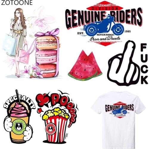 ZOTOONE Iron on Transfer Patches on Clothing Diy Stripes Girl Patch Heat Transfer for Clothes Decoration Sticker Accessories G