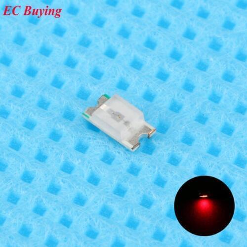 100pcs 0603 (1608) Red LED SMD Chip Bulb Lamp Surface Mount SMT Bead Ultra Bright Light Emitting Diode LED DIY Practice Hight