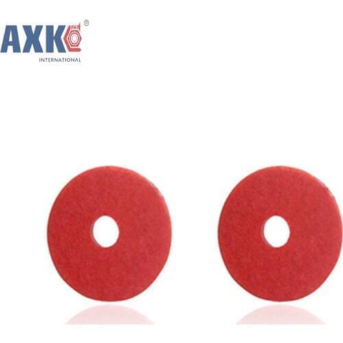 1000Pcs M2 M2.5 M3 M4 M5 M6 M8 Steel Flat Pad Insulation Washers Red Paper Meson Gasket Spacer Insulating Spacers AXK050
