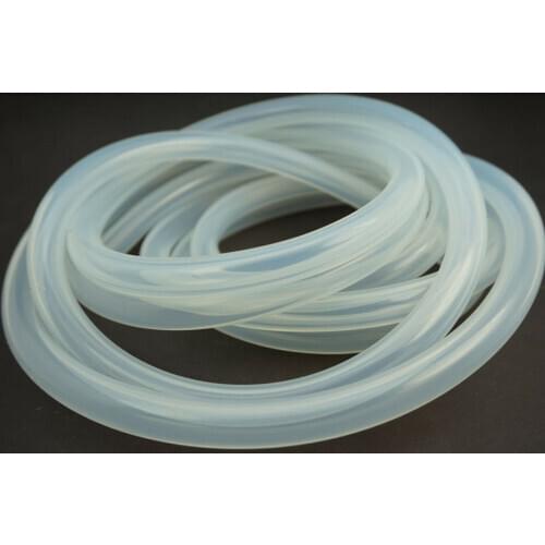 10FT Clear Silicone Translucent Soft Rubber Tubing Approved Milk Hose Dairy Pipe