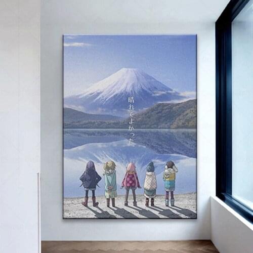 Yuru Camp anime Canvas poster Painting wall Art decor Living room Bedroom Study Home Decoration Prints