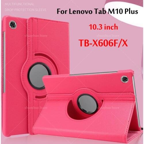 Case For Lenovo Tab M10 FHD Plus 10.3''Tablet 360 Degree Rotating Stand Funda TB-X606F TB-X606X Protective Cover