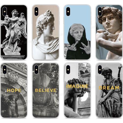 Art David Statue tpu Silicone Cover For Umidigi Bison A7S A3X A3S F2 F1 Play X One Max A5 A3 A7 S3 S5 A9 Pro Power 3 Phone Case