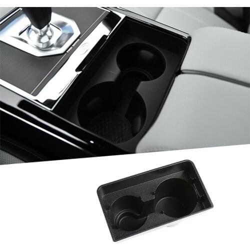1 Pcs Black Cup Holder Widened Storage Box For Range Rover Evoque 2019 2020 Accessories