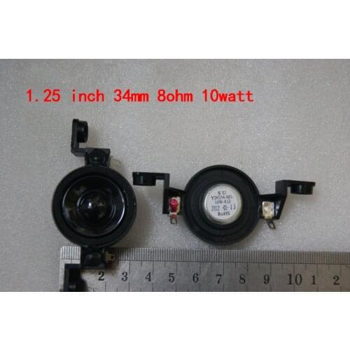 2pcs 1.25"inch 34MM 8Ω 8ohm 10W Tweeter Neodymium speaker Loudspeaker