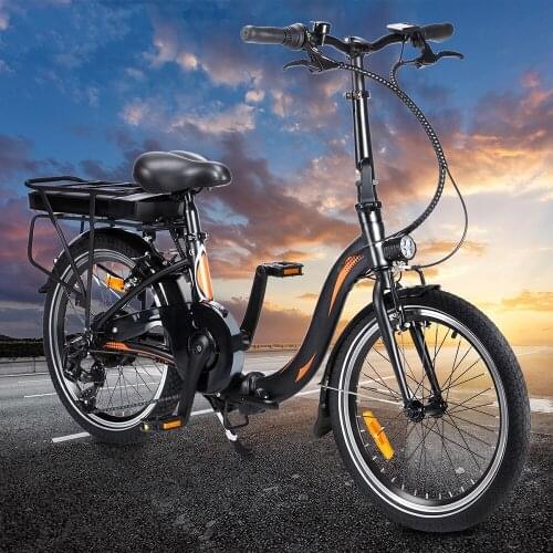 EU stock) 250W 36V Electric Bike 20 Inches Ebike Folding Lithium Battery Bicycle For Women Men Commuting