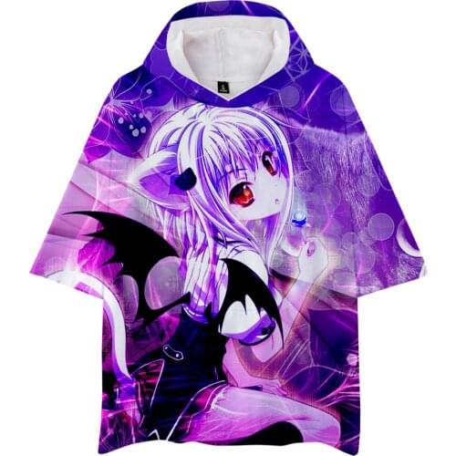 New Design 3D Printed High School DxD Hooded T-shirt Men Women Casual Tops Fashion Boys Girls Summer Cartoon Hoodie t-shirt