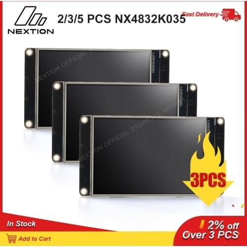 Nextion Enhanced NX4832K035 - 3.5'' HMI Intelligent Resistive Touch Display TFT LCD Full-color Module Support NEXTION Editor