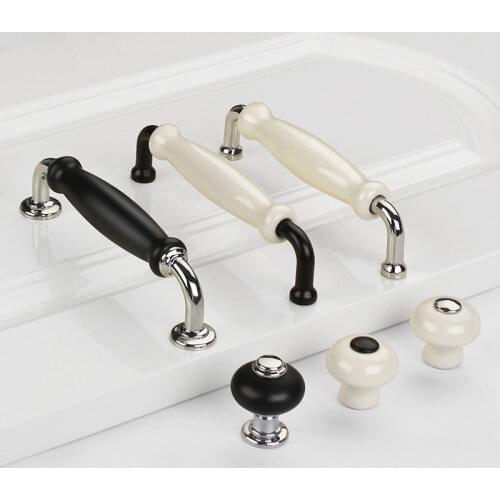 Ceramic door handles and dressing table handles furniture hardware hardware drawer pull kitchen cabinet door handles