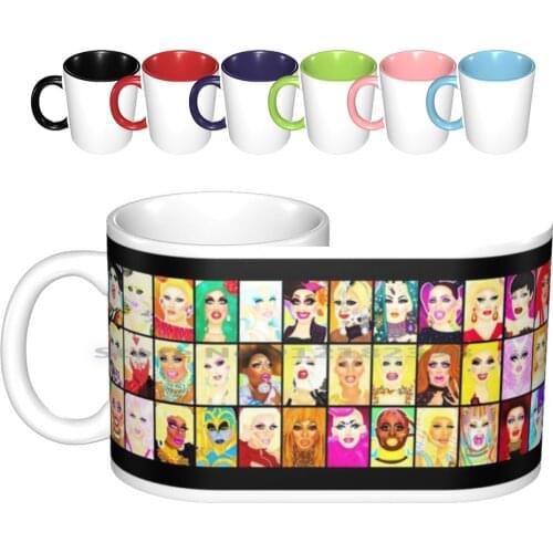 Life Is A Drag Ceramic Mugs Coffee Cups Milk Tea Mug Rpdr Rupauls Drag Race Drag Queen Gay Lgbt Creative Trending Vintage Gift