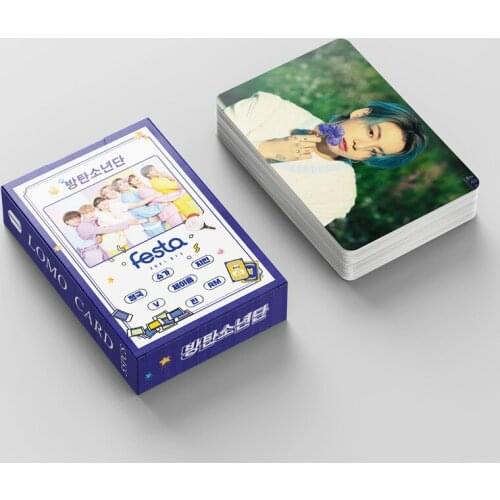 KPOP 55PCS/SET South Korean Groups Bangtan Boys Lomo Card Poster Album BUTTER 8TH FESTA PhotoCard Cards Wall Banner Fans Gifts