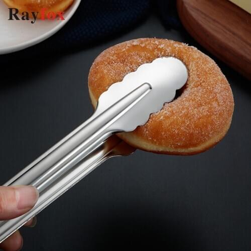 Kitchen Accessories Barbecue Gadgets Stainless Steel Salad Tongs BBQ Kitchen Cooking Food Serving Utensil Bread Clip Baking Tong