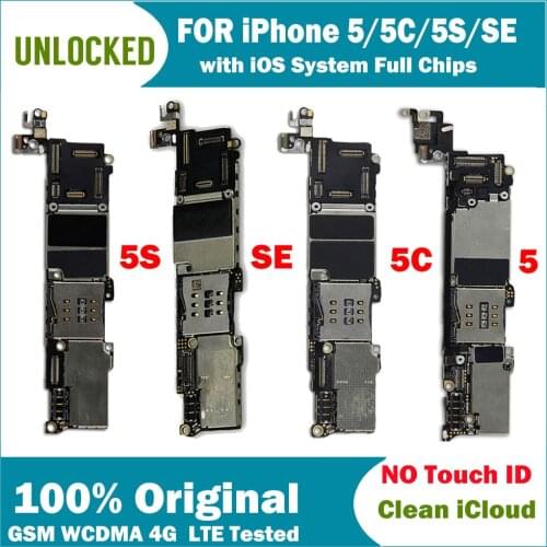 Clean iCloud Unlocked Original Logic Board Full Working for iPhone SE Motherboard 4G Lte GSM Network Working Perfectly