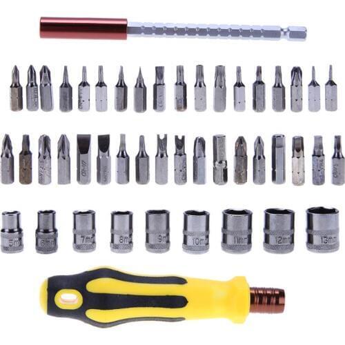 Alloet 46 in 1 Phone Opening Repair Screwdrivers Set for Home Appliances Mobile Phones Laptop Disassembly and Maintenance