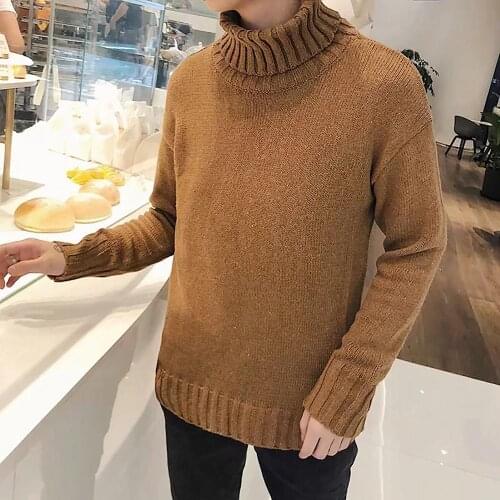 Autumn Women Sweaters Pullovers Winter Solid Color Knit Sweater Long Sleeve Turtle Neck Jumper