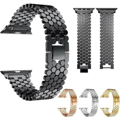 Stainless Steel Band for Apple Watch Bands 40mm 44mm Men and Women Solid Metal Strap 38mm 42mm for iWatch Series 6 5 SE 4 3 2 1