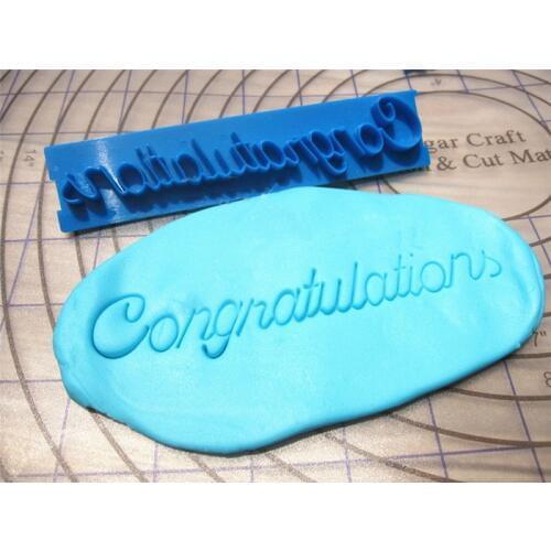 Happy Birthday & Best Wishe & Congratulations & Anniversary Letter Cookie Cutter Sugar Paste Wishes Phrases Plastic Baking Mold