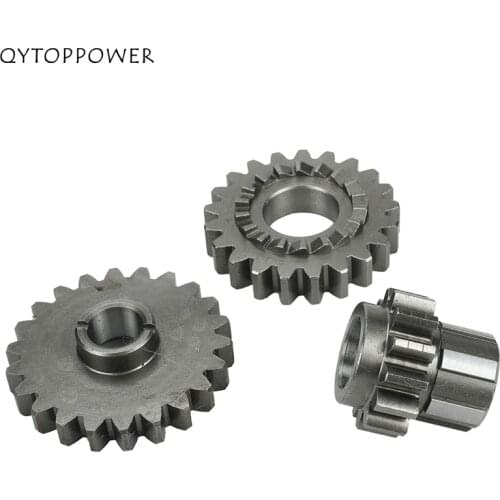 Motorcycle Start Gear Bridge Gear Driven Gear Kit For YX140 YinXiang 140cc 1P56FMJ Horizontal Engine Dirt Pit Bike Parts