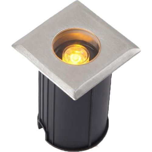 LED Underground Light Mini Square Floor Lamp Outdoor Ground Spot Landscape Garden Square Path Buried Yard 85-265V DC12V IP68