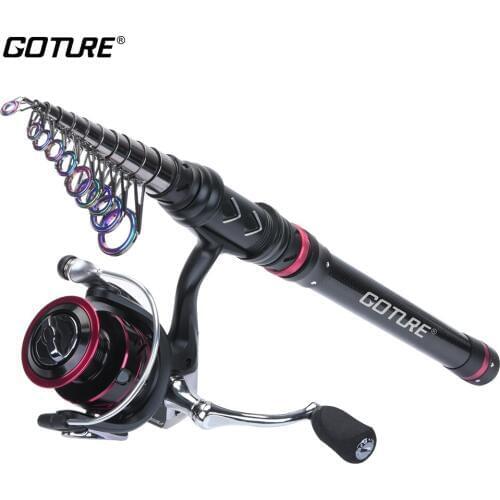 Goture AQUILA Telescopic Fishing Rod Combo Sea Rod+Long Casting Fishing Reel High Carbon Light Carp Fishing Feeder Rod Set