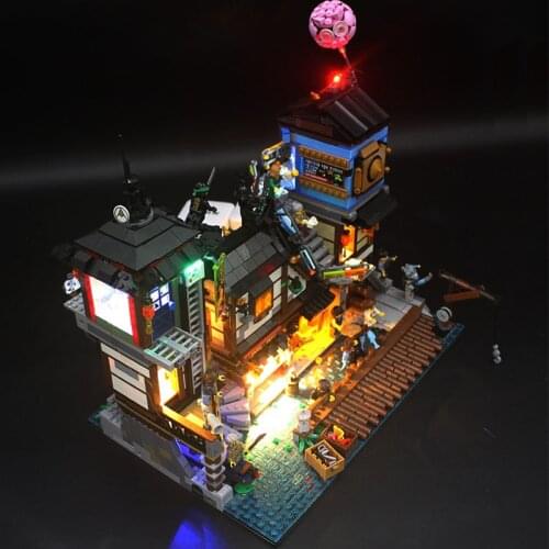 IN STOCK LED Light Set For NINJA City Docks Ninja Movie Compatible with 70657 06083 Building lepining Blocks bricks Toys Gifts