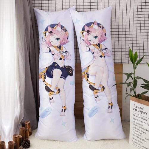 Game Genshin Impact Character Diona Pillow Case Dakimakura Hugging Fullbody Double-sided Pillowcases Decorative Cushion Cover