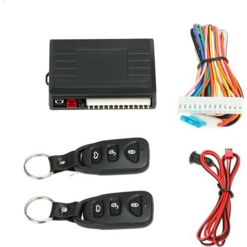 Car Remote Central Door Lock Keyless System Remote Control Car Alarm Central Locking with Auto Remote Central Kit 3 Buttons DD