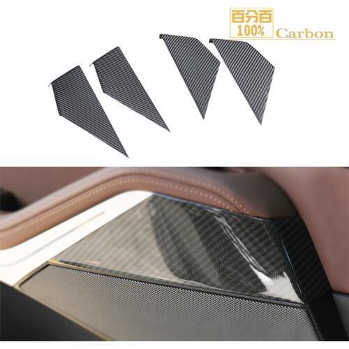 Real Carbon Fiber Interior Door decorative panel Trim Car Accessories For X5 G05 X7 G07 2019-2020