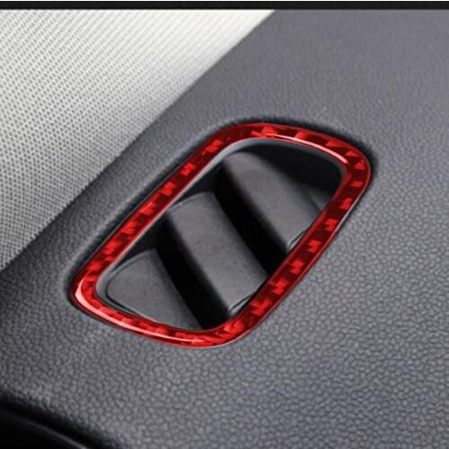 Carbon Fiber F60 Air Outlet Frame Decorative Strip For BMW MINI Cooper F60 Interior Modified Accessories Car Stickers
